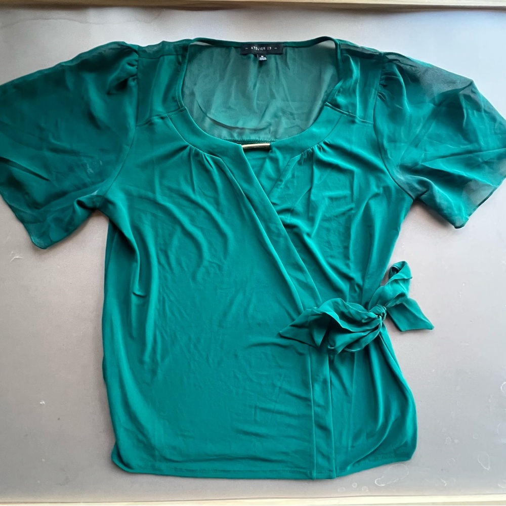 Atelier 29 Green Blouse, Medium